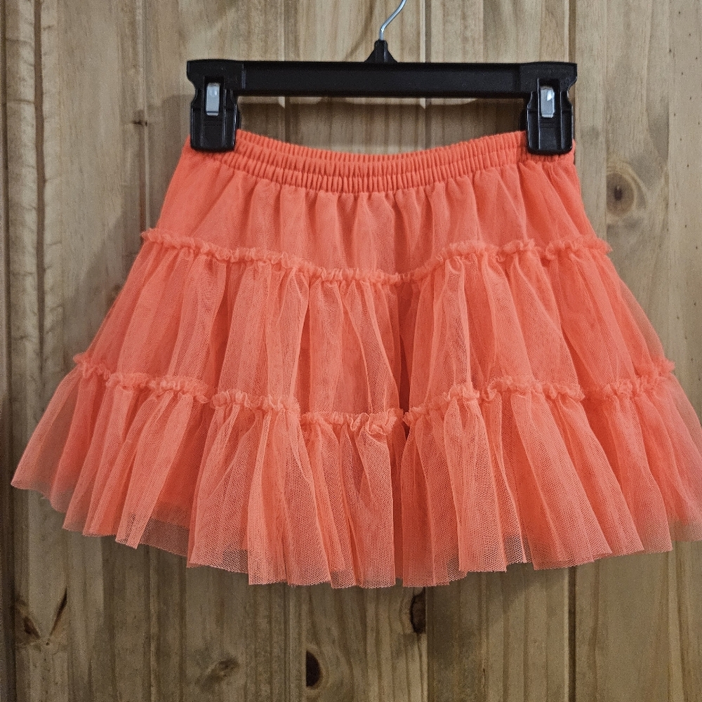 Oshkosh Coral Tiered Tulle Skirt